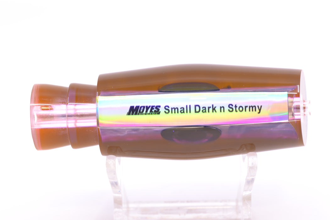 Moyes Lures Rainbow MOP Black-Pink Back Taxi Eyes Small Dark-N-Stormy 9" 2.6oz