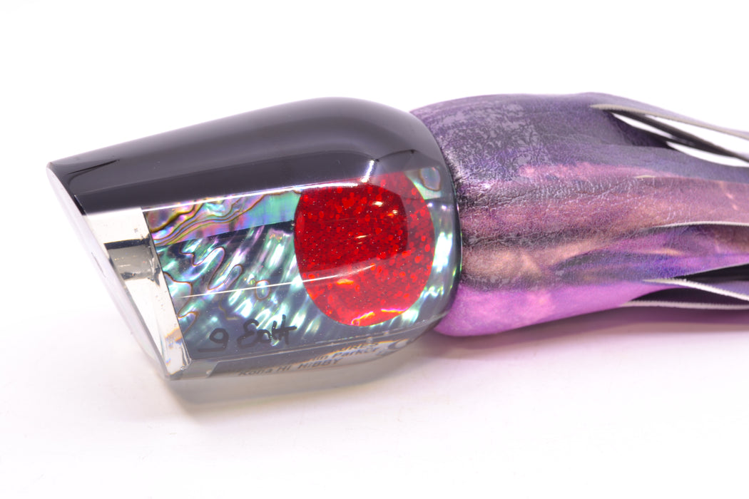Marlin Magic Blue-Purple Abalone Black Back Red Eyes Hibby 14" 11oz ALV Vinyl Skipjack
