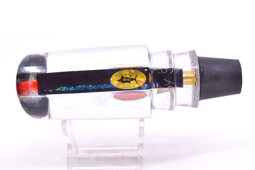 Aloha Lures Green-Purple-Gold Smooth Dichro Red-Silver Eyes Baby Smash Bait 12" 6.4oz