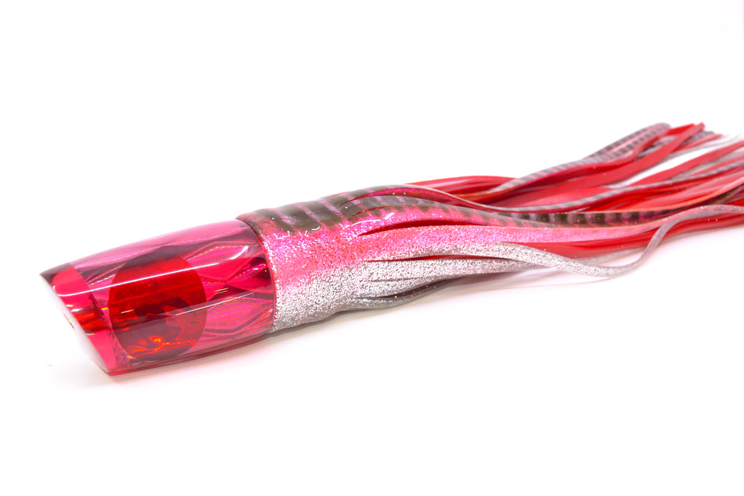 Koya Lures Red Rainbow Diamond Red Eyes 614 9" 7oz Skirted Pink Aurora/Red