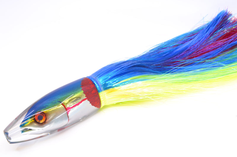 JB Signature Lures Bleeding Blue-Gold-Silver Fish Head Large Barrel Bomb 12" 9.5oz Strobez