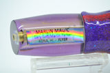 Marlin Magic Golden MOP Purple Back No Eyes Flyer 7" 2.5oz Skirted Purple-Yellow