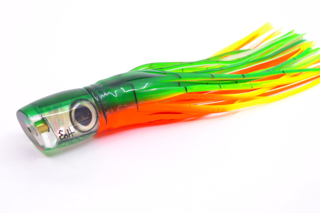 Marlin Magic White Awabi Green Back Tiny Ruckus 7" 3oz Skirted Guacamaya