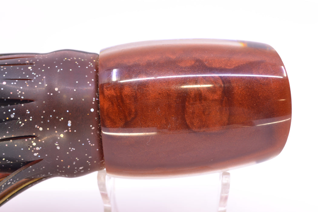 Crane Lures Tan MOP Brown Back Classic Short Nosed Slant 14" 11oz Skirted New Pre-Owned GZE