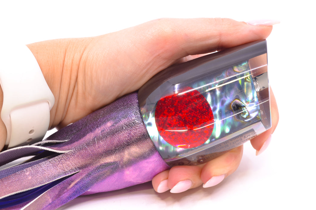 Marlin Magic Blue-Purple Abalone Black Back Red Eyes Hibby 14" 11oz ALV Vinyl Skipjack