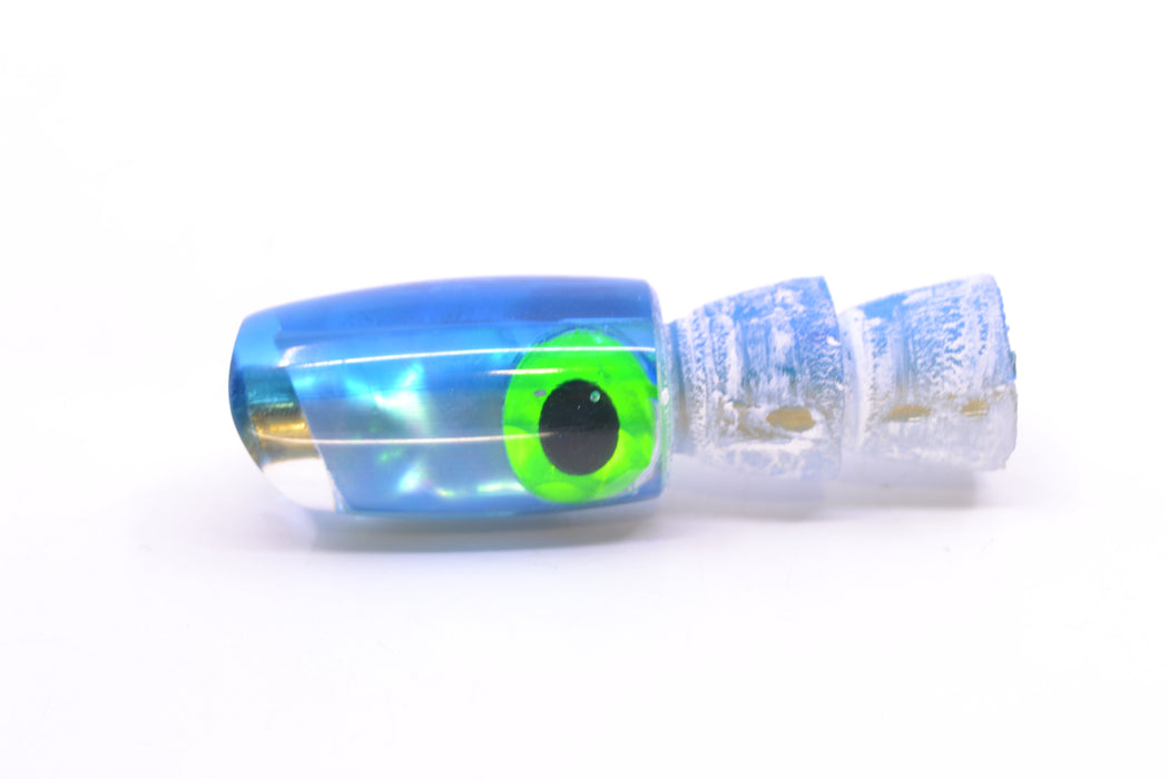 Coggin Lures Ice Blue MOP Blue Back Black-Green Eyes Tado Lo'ihi Peanut Scoop 4.5" 0.3oz