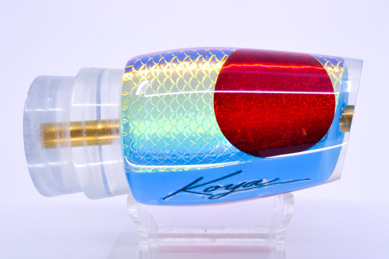 Koya Lures Ice Blue Rainbow Scale Red Eyes Medium 861 12" 5.8oz