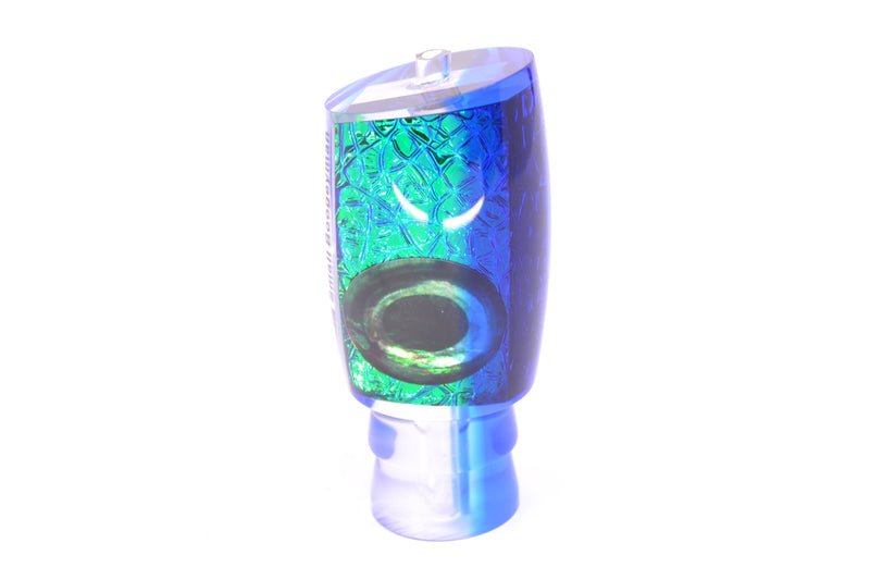 Moyes Lures Blue-Green Oil Slick Blue Back Taxi Eyes Small Boogeyman 9" 1.5oz