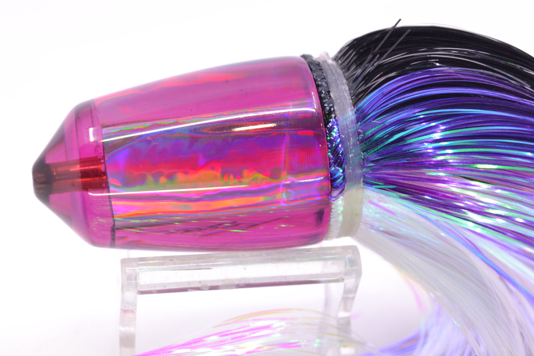 Koya Lures Purple Rainbow Bullet 9"+ 7.5oz EZ Flash Black-Purple Stripes-White