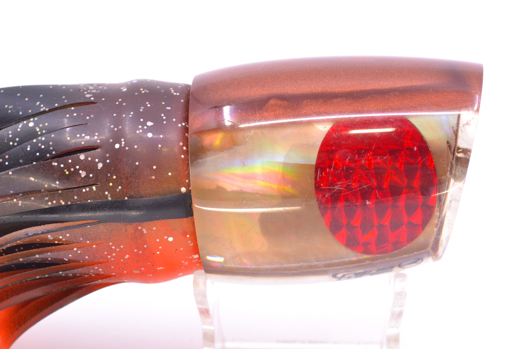 Crane Lures Tan MOP Brown Back Classic Short Nosed Slant 14" 11oz Skirted New Pre-Owned GZE