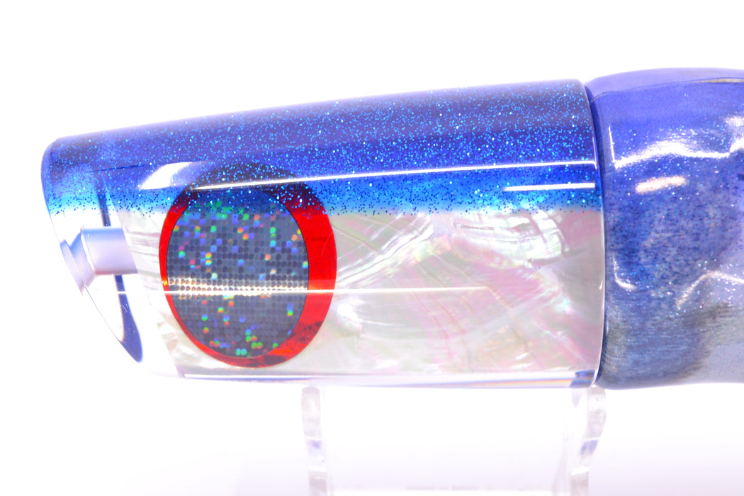 TANTRUM Lures White MOP Blue Back XL Kaboom 14" 11.2oz FT Vinyl Aku Revisited GZE