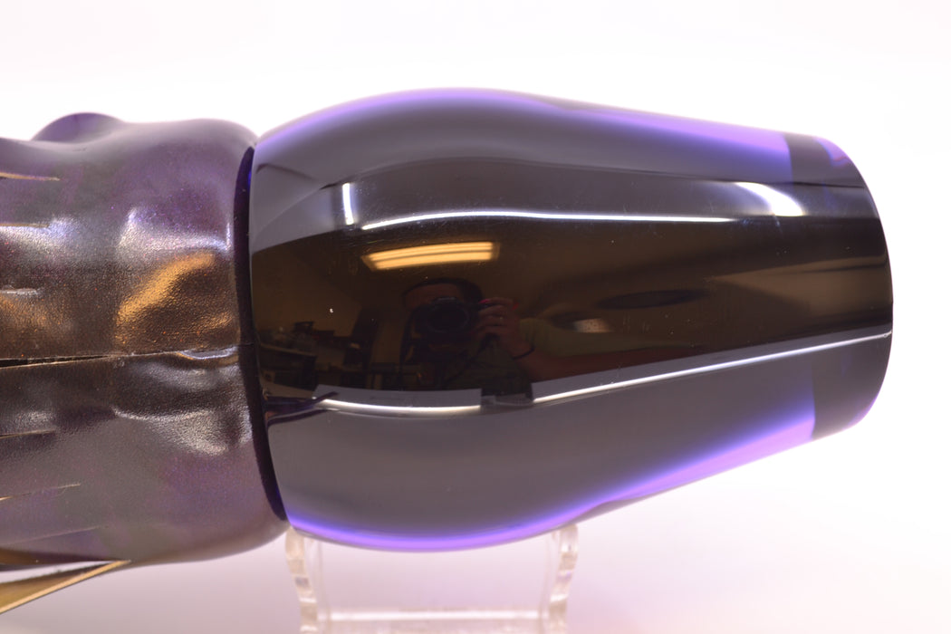 Moyes Lures Purple Mirrored Black Back Sumo Teaser 26.3oz FT Vinyl Grape Juice