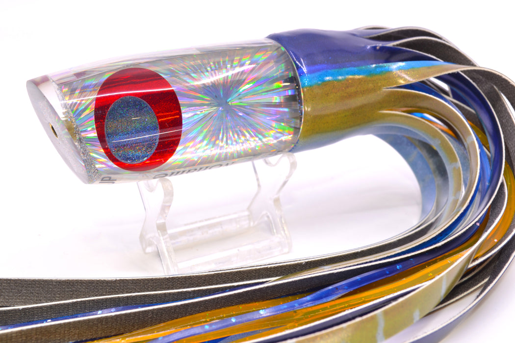 Koya Lures Silver Rainbow Starburst JP Noname 12" 7.5oz Fire Tailz Vinyl Yellowfin GZE