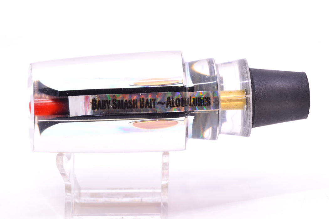 Aloha Lures Green-Purple-Gold Smooth Dichro Red-Silver Eyes Baby Smash Bait 12" 6.4oz