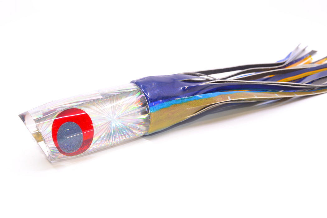 Koya Lures Silver Rainbow Starburst JP Noname 12" 7.5oz Fire Tailz Vinyl Yellowfin GZE