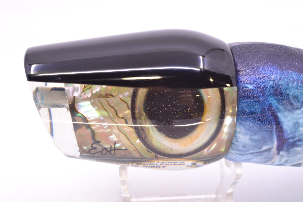 Marlin Magic White Abalone Black Back Taxi Eyes Hibby 14" 11oz ALV Vinyl Wahoo
