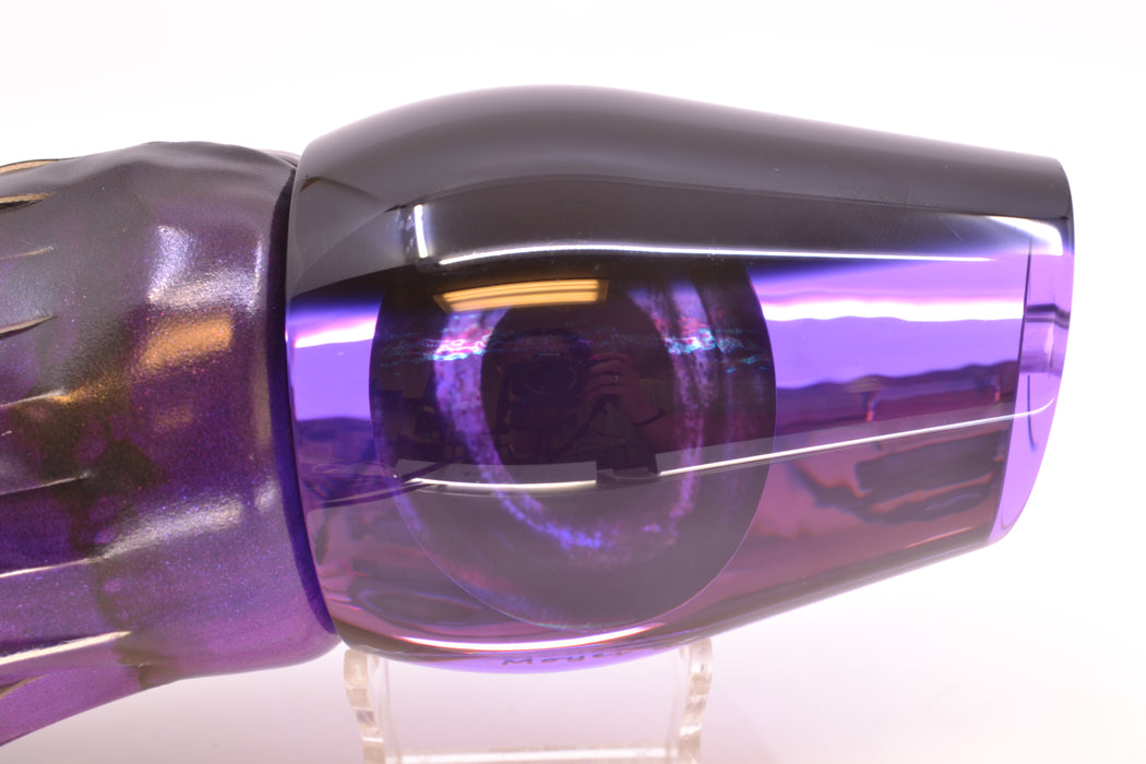 Moyes Lures Purple Mirrored Black Back Sumo Teaser 26.3oz FT Vinyl Grape Juice