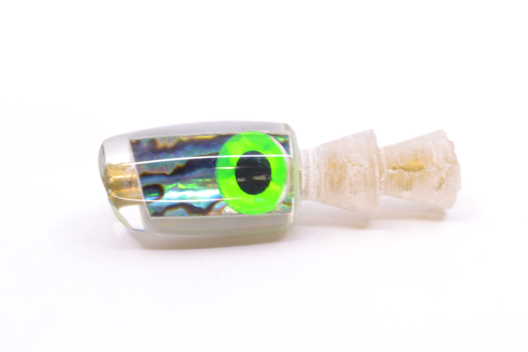 Coggin Lures Blue-Purple Abalone Black-Green Eyes Tado Lo'ihi Peanut Scoop 4.5" 0.3oz