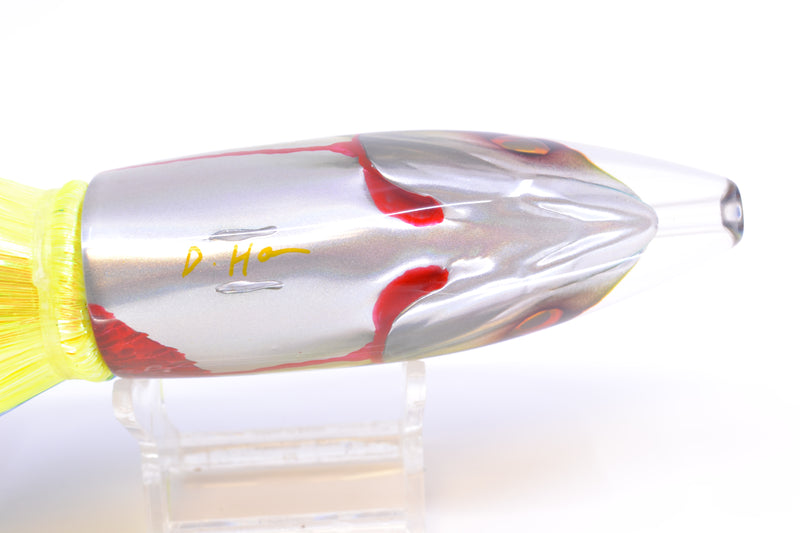 JB Signature Lures Bleeding Blue-Gold-Silver Fish Head Large Barrel Bomb 12" 9.5oz Strobez