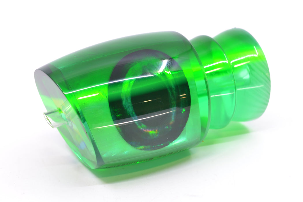 Moyes Lures Green MOP Green-Chartreuse Back Taxi Eyes Bushmaster 12" 5.5oz