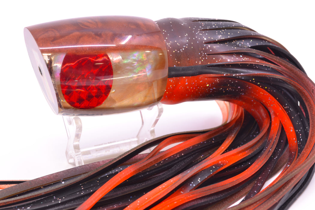 Crane Lures Tan MOP Brown Back Classic Short Nosed Slant 14" 11oz Skirted New Pre-Owned GZE