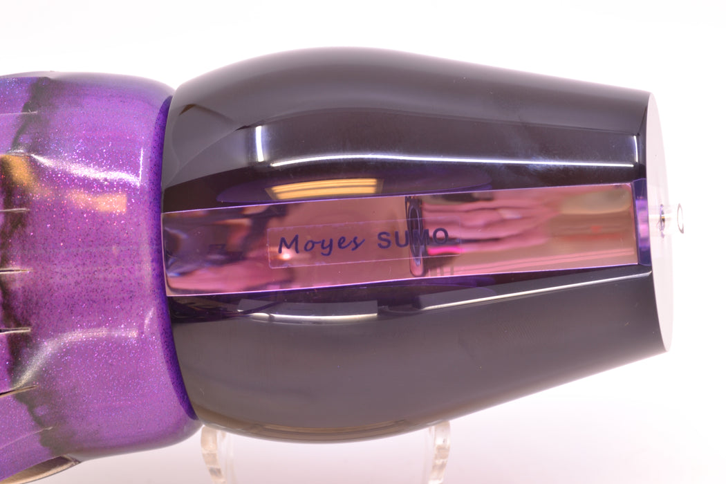 Moyes Lures Purple Mirrored Black Back Sumo Teaser 26.3oz FT Vinyl Grape Juice