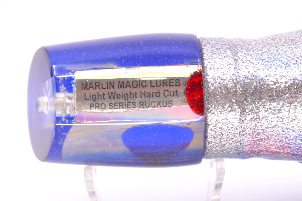 Marlin Magic Pro Series White Awabi Blue Back Ruckus 12" 10oz Skirted Blue Aurora