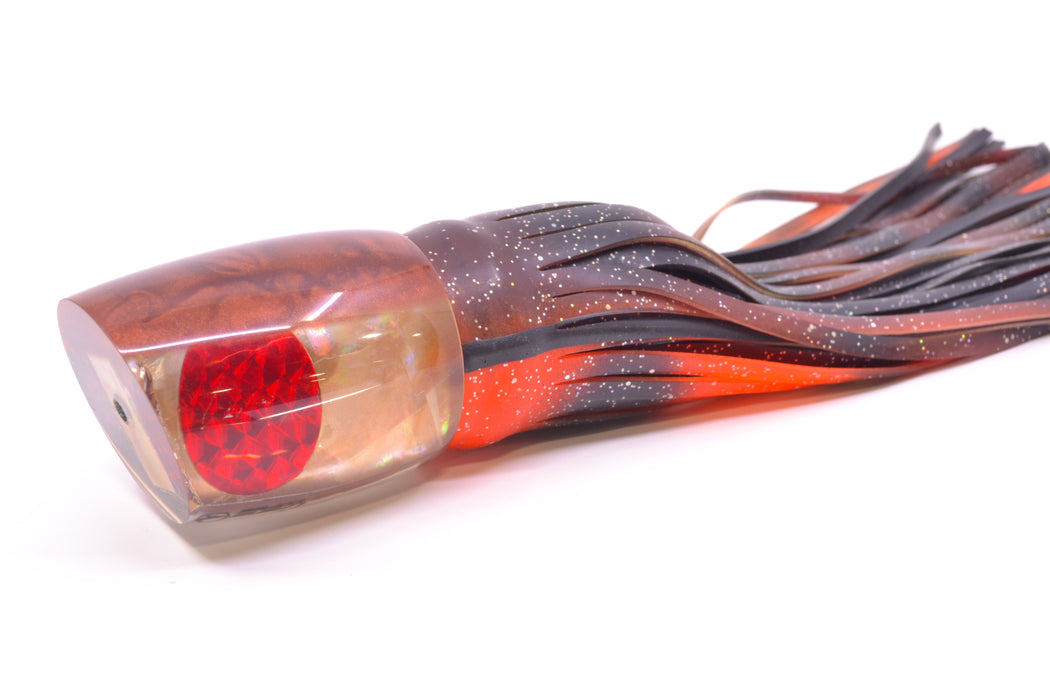 Crane Lures Tan MOP Brown Back Classic Short Nosed Slant 14" 11oz Skirted New Pre-Owned GZE