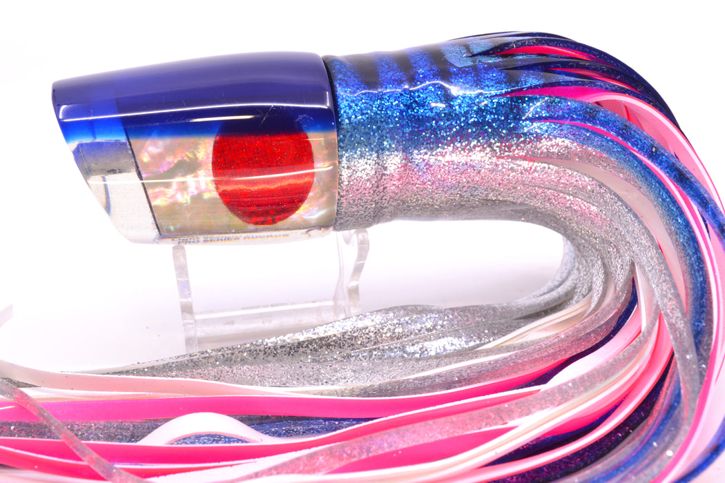 Marlin Magic Pro Series White Awabi Blue Back Ruckus 12" 10oz Skirted Blue Aurora