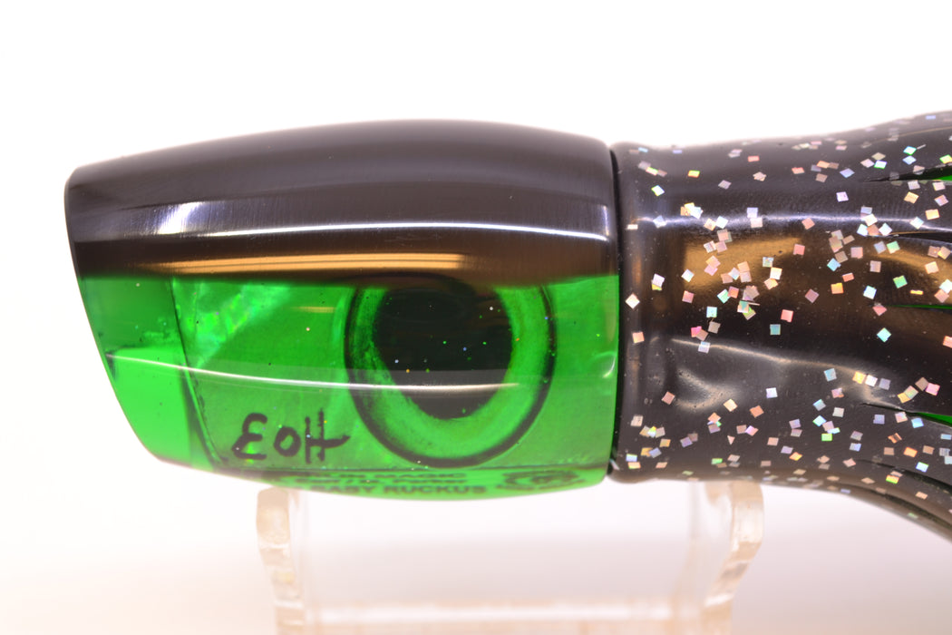 Marlin Magic Green MOP Black Back Taxi Eyes Baby Ruckus 10" 6.5oz Skirted Black/Green