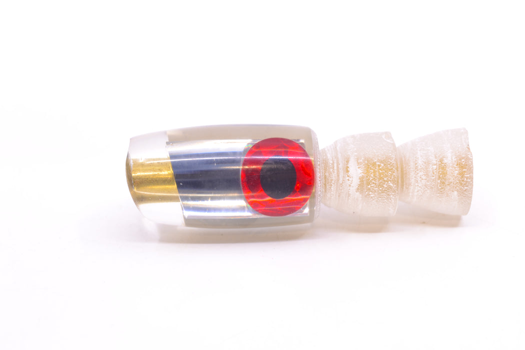 Coggin Lures Clear Mirrored Black-Red Eyes Tado Lo'ihi Peanut Scoop 4.5" 0.3oz