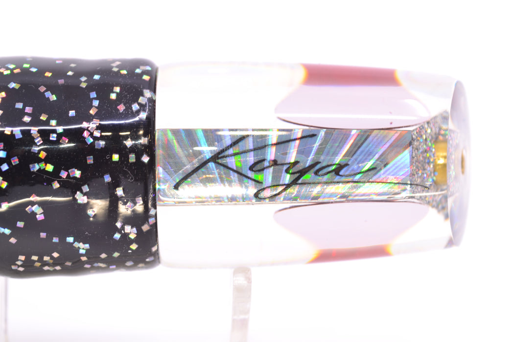 Koya Lures Silver Rainbow Starburst Red Eyes 614 9" 7oz Skirted Black/Purple GZE