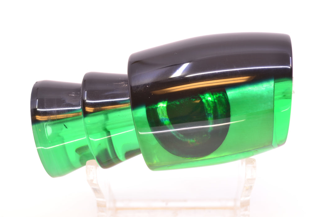 Moyes Lures Green MOP Black Back Taxi Eyes Medium J-Boy 12" 4oz