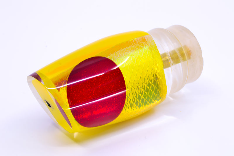 Koya Lures Yellow Rainbow Scale Red Eyes Medium 861 12" 5.8oz GZE