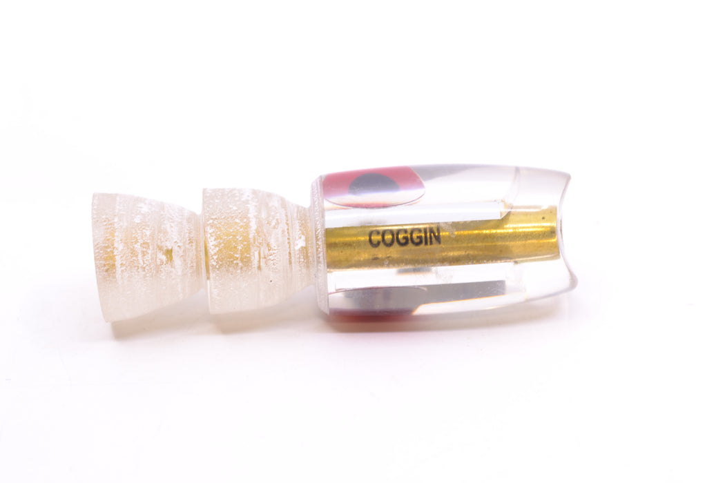 Coggin Lures Clear Mirrored Black-Red Eyes Tado Lo'ihi Peanut Scoop 4.5" 0.3oz