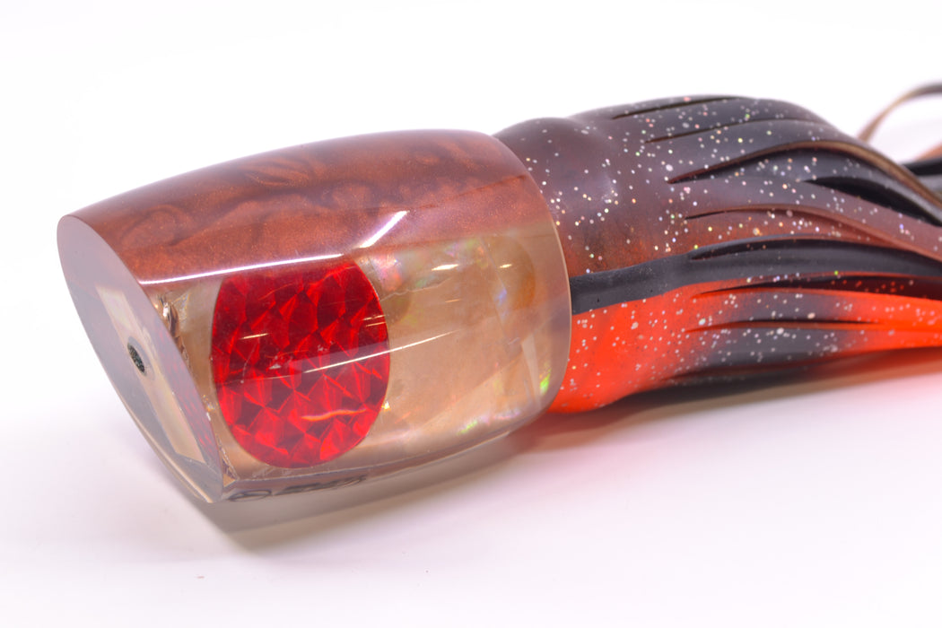 Crane Lures Tan MOP Brown Back Classic Short Nosed Slant 14" 11oz Skirted New Pre-Owned GZE