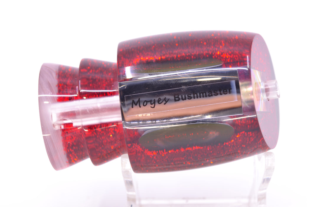 Moyes Lures Clear Mirrored Black-Red Back Taxi Eyes Bushmaster 12" 5.5oz
