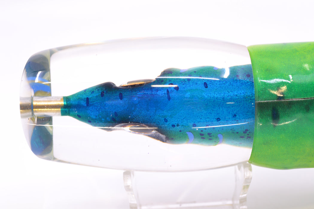 Tsutomu Lures "Mahi to Da Max" Fish Head Super Moke 14" 10.3oz Fire Tailz Mahi