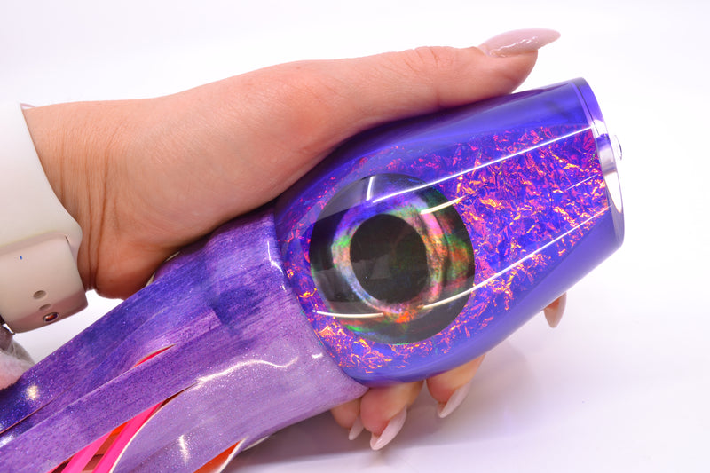 Moyes Lures Pink-Purple Dichro Purple Back XL Sumo 16" 16.4oz FT Vinyl Purple Eclipse