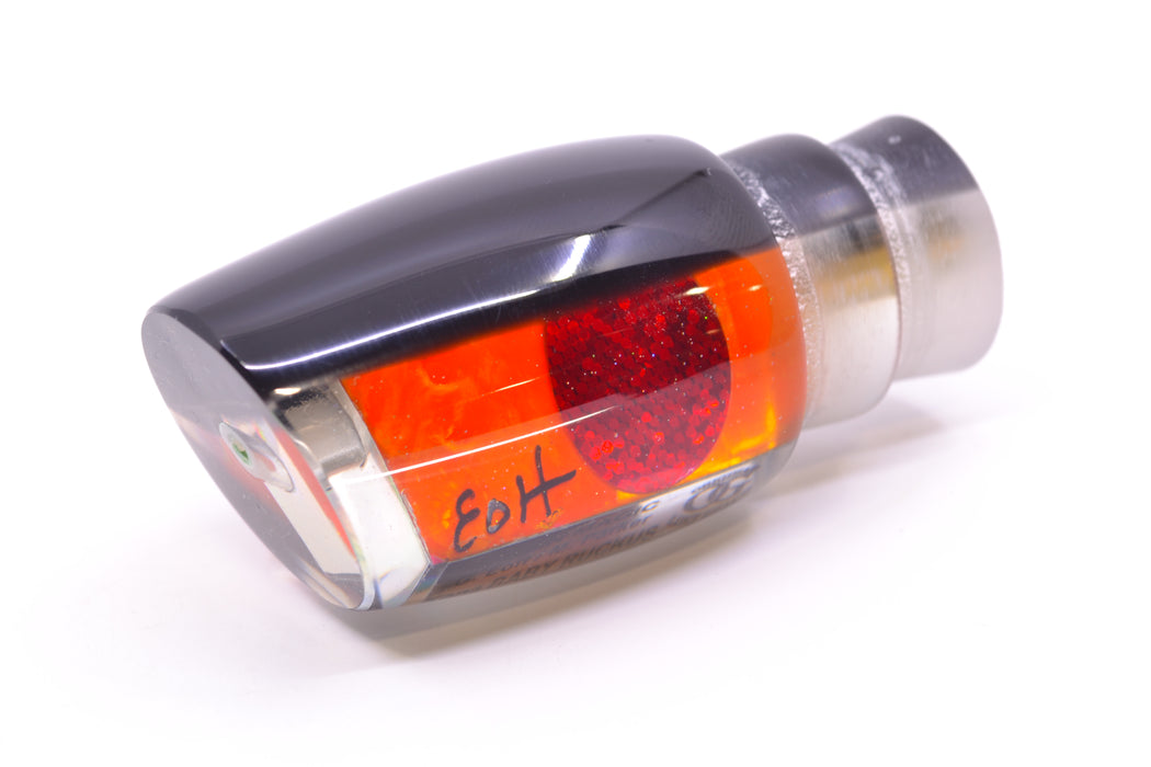 Marlin Magic Lures Orange MOP Black Back Red Eyes Baby Ruckus 10" 4oz