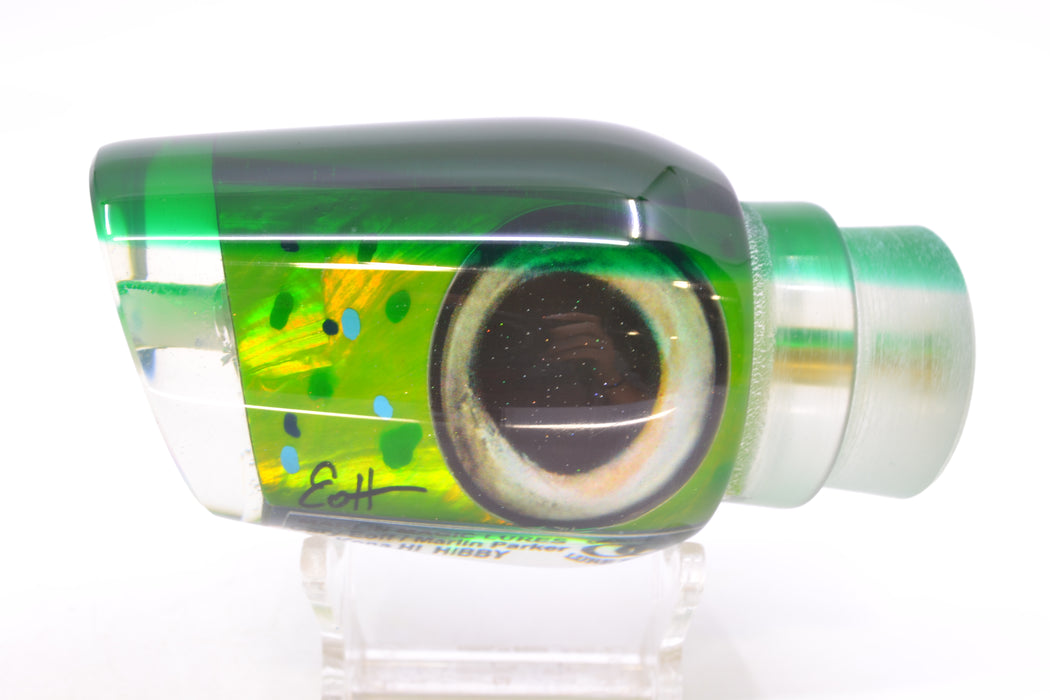 Marlin Magic Mahi MOP Green Back Taxi Eyes Hibby 14" 8oz