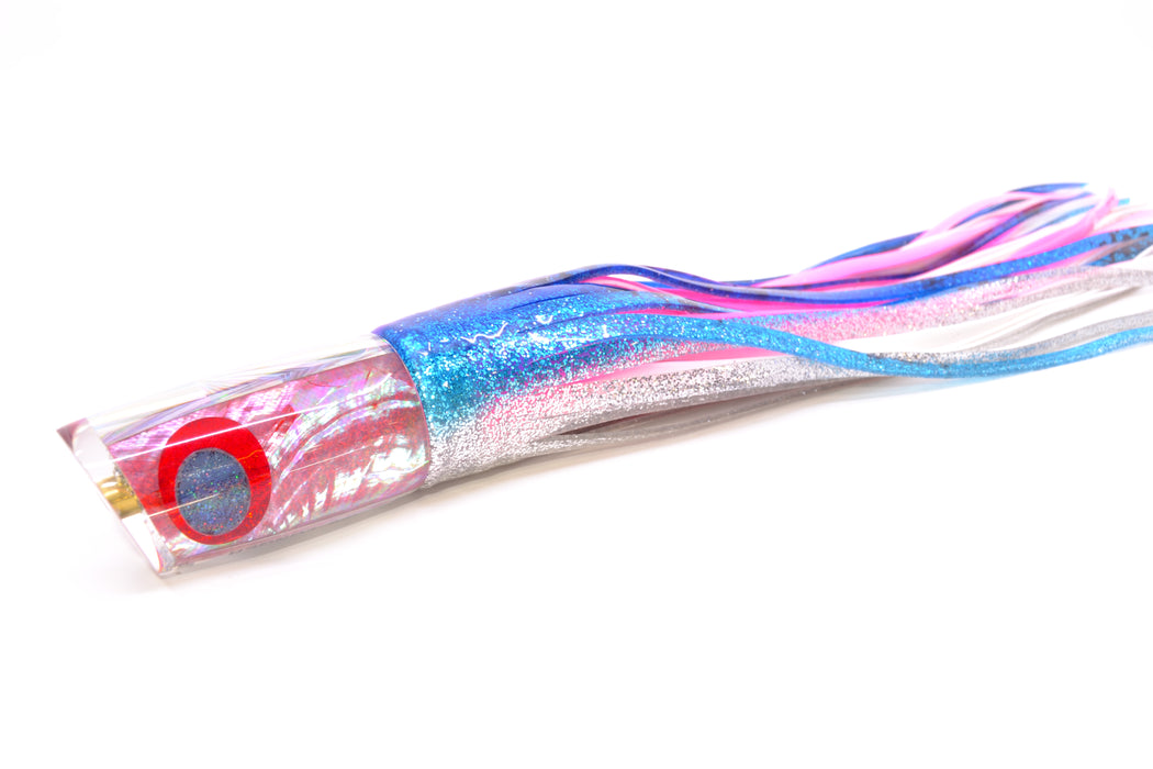Koya Lures Pink Angel Wing MOP JP Small Lunger 10" 6oz Skirted Pink Line-Blue-Silver