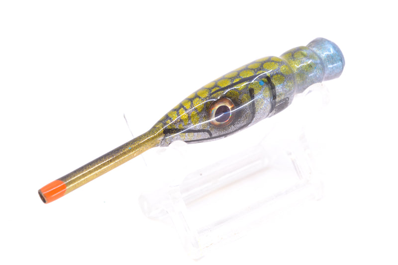 Tsutomu Lures Black with Gold Dots Ballyhoo 5" 2.7oz