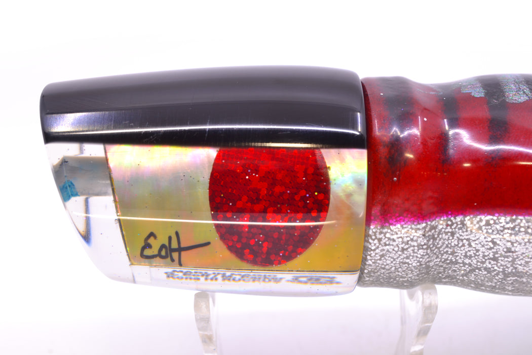 Marlin Magic Golden MOP Black Back Red Eyes Ruckus 12" 11oz Skirted Red Aurora