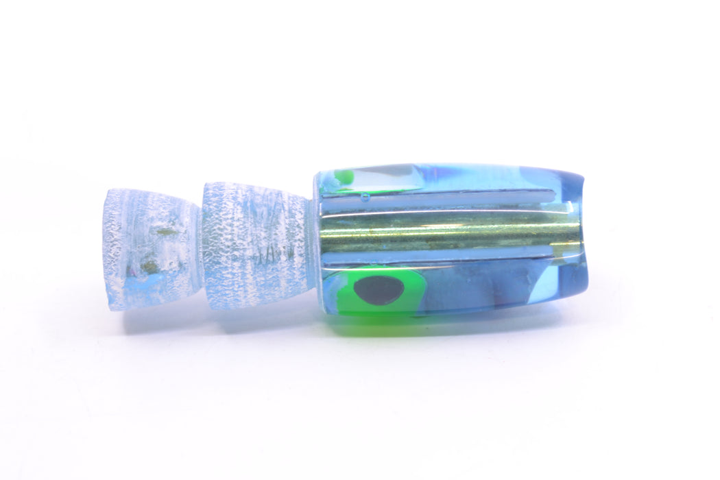 Coggin Lures Ice Blue Abalone Black-Green Eyes Tado Lo'ihi Peanut Scoop 4.5" 0.3oz