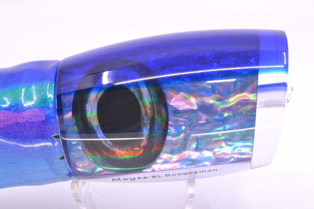 Moyes Lures Blue Awabi Blue Back Taxi Eyes XL Boogeyman 16" 12.7oz FT Vinyl Blueberry