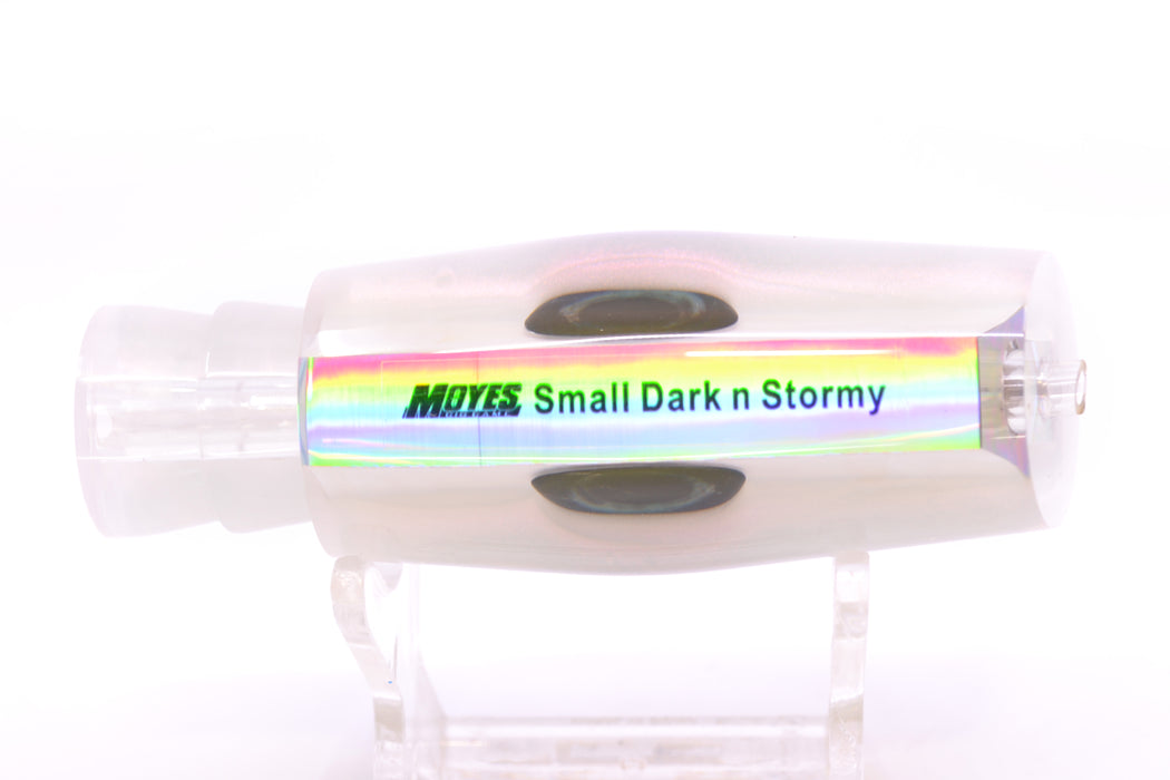 Moyes Lures White MOP White Back Taxi Eyes Small Dark-N-Stormy 9" 2.6oz