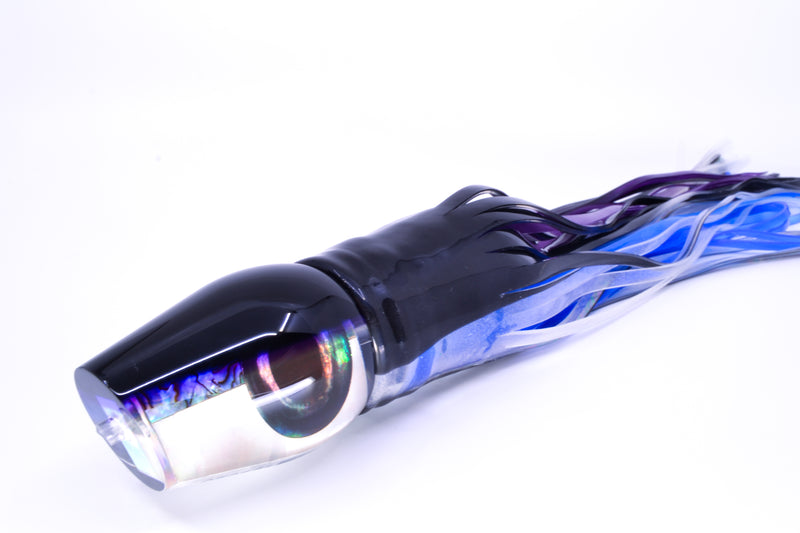 Moyes Lures Skipjack Paua-MOP Black-Purple Back Large Sumo 14" 13.8oz Skirted Skipjack