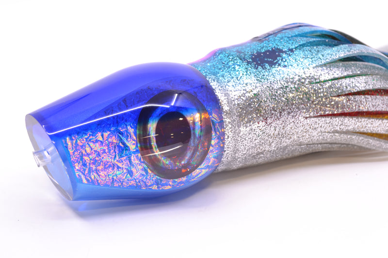 Moyes Lures Blue-Pink Dichro Blue Back Taxi Eyes Large Sumo 14" 13.8oz Skirted