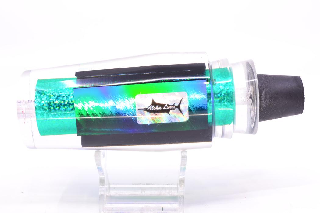 Aloha Lures Green-Purple-Teal Dichro Green Rainbow Sundowner 14" 8oz
